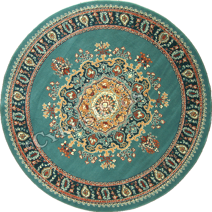 Bello Traditional Medallion Round Rugs 99-P60 - Click Image to Close
