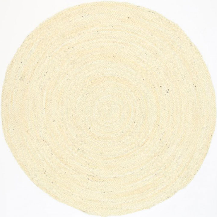 Osvaldo Round Jute Rugs Bleached - Click Image to Close