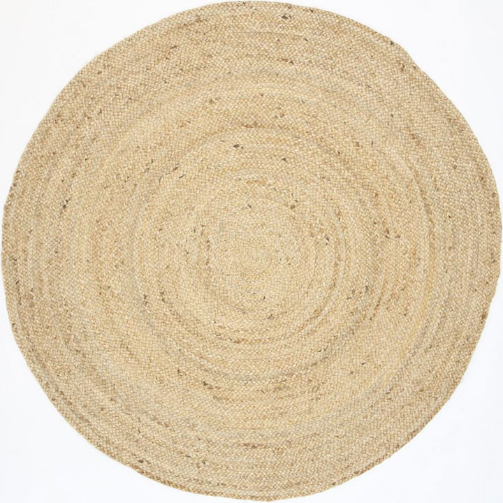 Osvaldo Round Jute Rugs Natural - Click Image to Close