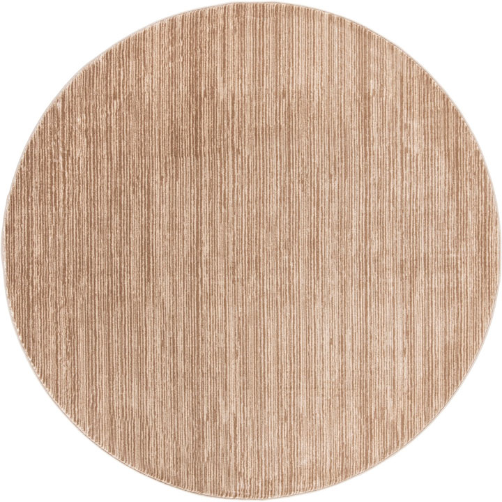 Domenico Modern Plain Round Rugs B066A L.Brown L.Brown - Click Image to Close
