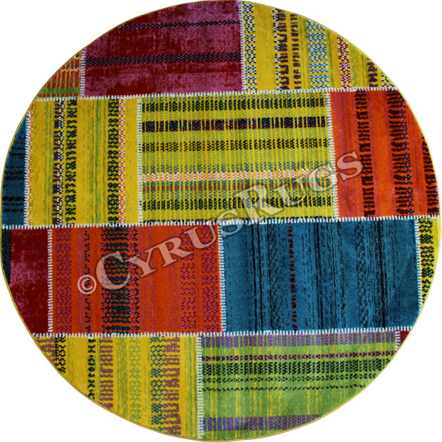 Esatto Modern Round Rugs B841B-0029 - Click Image to Close