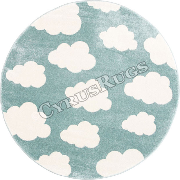 Bambino Round Modern Cloud Rugs 15924-30 - Click Image to Close