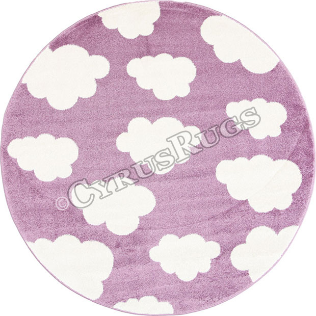 Bambino Round Modern Cloud Rugs 15924-55 - Click Image to Close