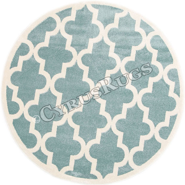 Bambino Round Modern Trellis Rugs 20518-632 - Click Image to Close