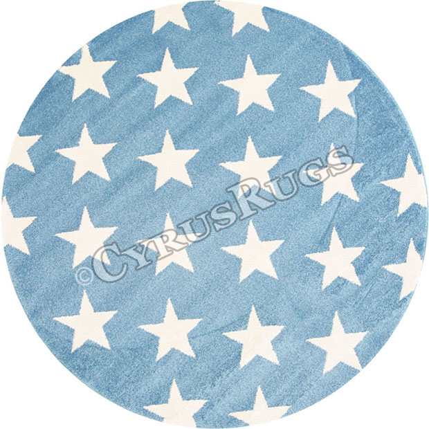 Bambino Round Modern Star Rugs 15927-30 - Click Image to Close