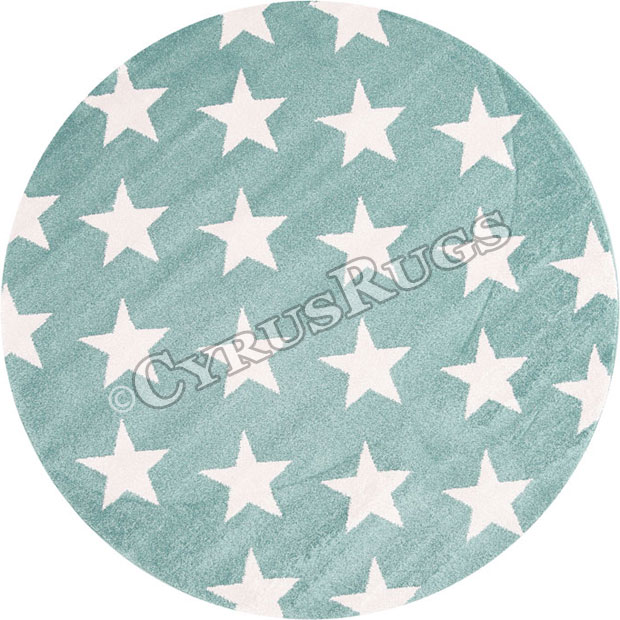 Bambino Round Modern Star Rugs 15927-31 - Click Image to Close