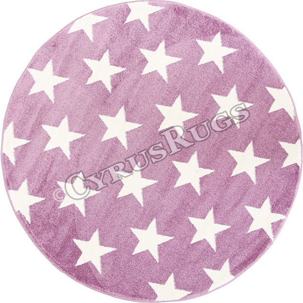 Bambino Round Modern Star Rugs 15927-55 - Click Image to Close