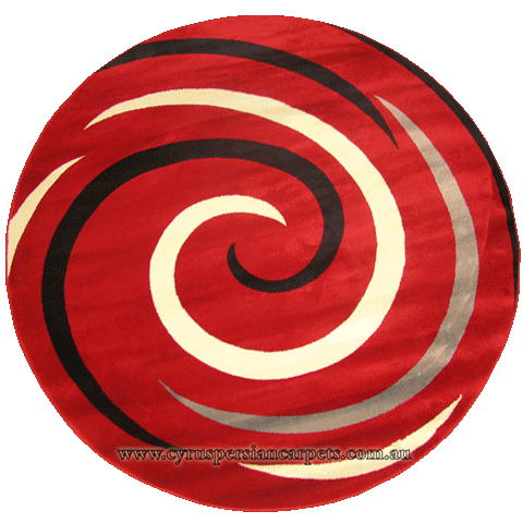Surf Modern Round Rug 2581SR - Click Image to Close