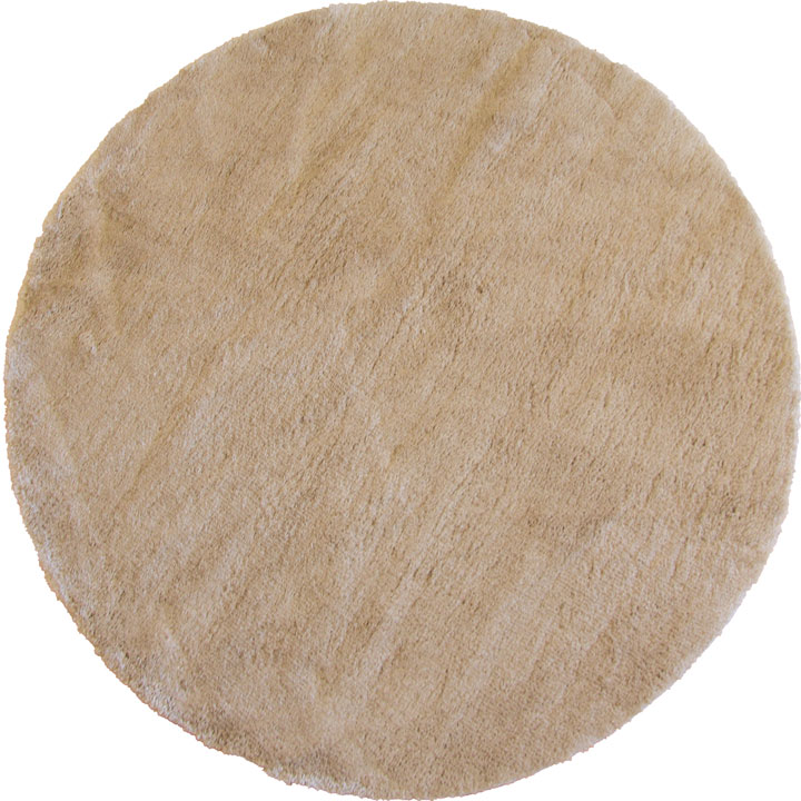 SoHo Plain Round Shaggy Rugs PC00A Beige Beige - Click Image to Close
