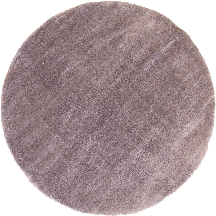 SoHo Plain Round Shaggy Rugs PC00A Violet Violet - Click Image to Close