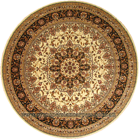 First Class Wool Traditional Round Rug 207-16597 - Click Image to Close