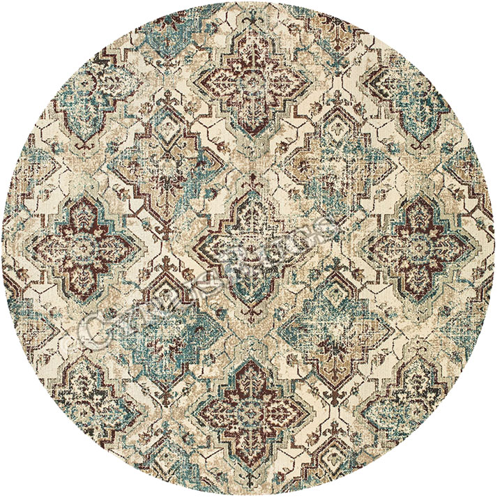 Jasmine Traditional Round Floral Rugs 30-J - Click Image to Close