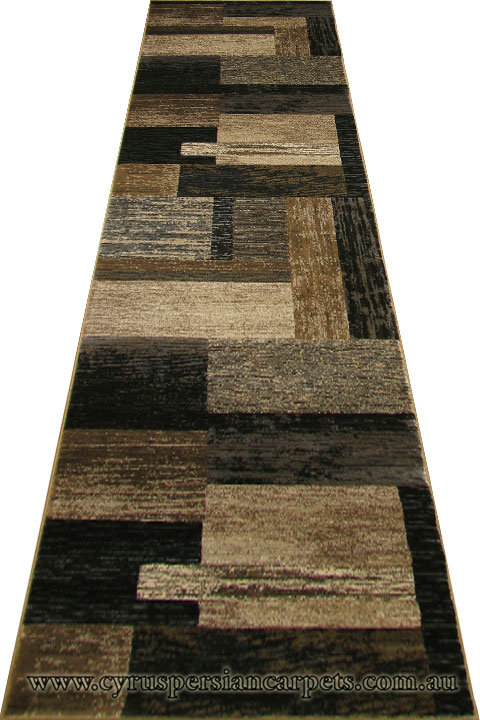 Alpi Geometric Hallway Runner Rug 9610A Fume - Click Image to Close