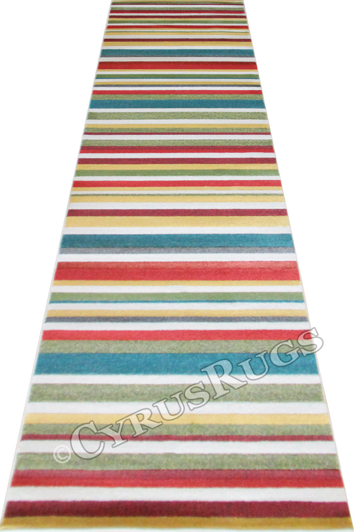 Autumn Contemporary Hallway Runner Rug 0W549 Coral - Click Image to Close