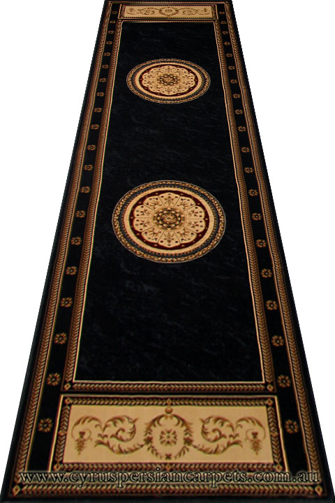 Castle Medallion Hallway Runner Rug 641-846B - Click Image to Close