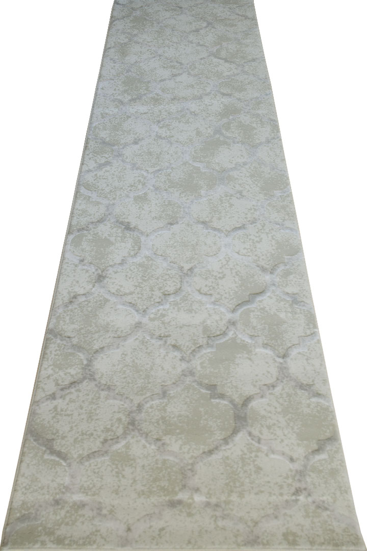 Loft Trellis Hallway Runner Rugs 6039A Krem - Click Image to Close
