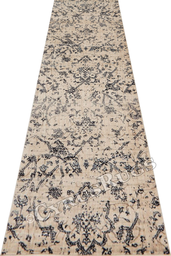 Madelaine Contemporary Hallway Runner Rugs 112-FE4-W - Click Image to Close