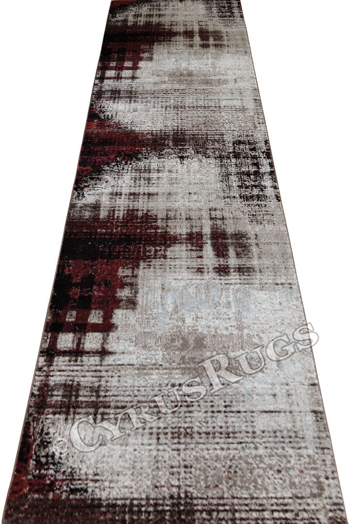 Morocco Hallway Runner Rugs 0W727 Cotton Red - Click Image to Close