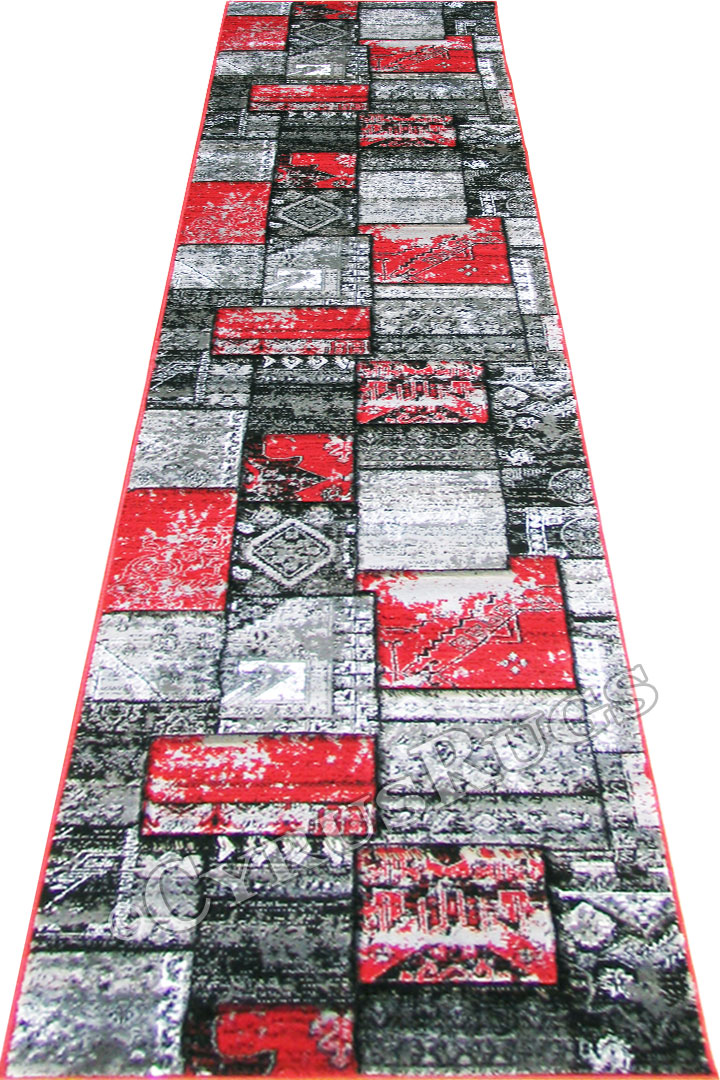 Patchworks Abstract Hallway Runner Rug 2676-RS2 - Click Image to Close