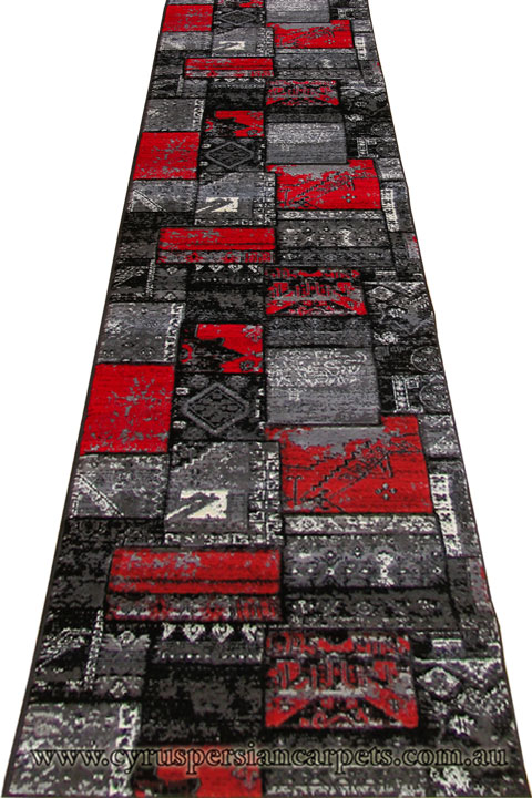 Patchworks Abstract Hallway Runner Rug 2676-RS - Click Image to Close