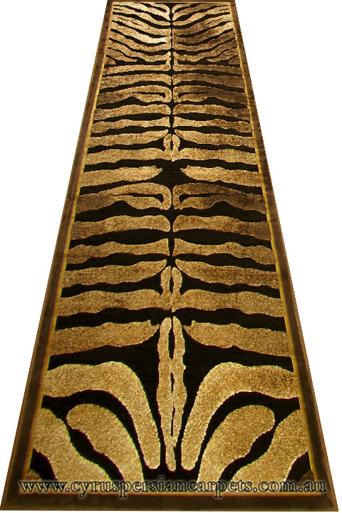 Romeo Hallway Runner Rug 9392B Black - Click Image to Close