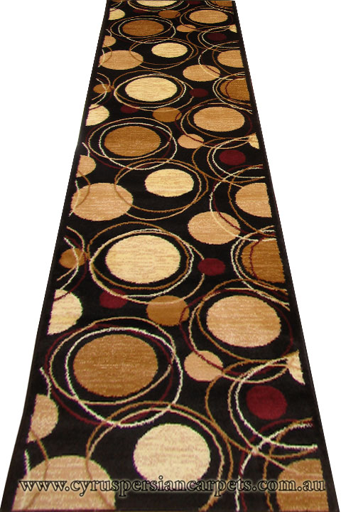 Hawaii Hallway Runner Rug 2364 Black - Click Image to Close