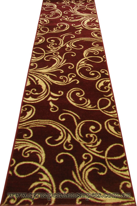 Hawaii Hallway Runner Rug 2366 Red - Click Image to Close