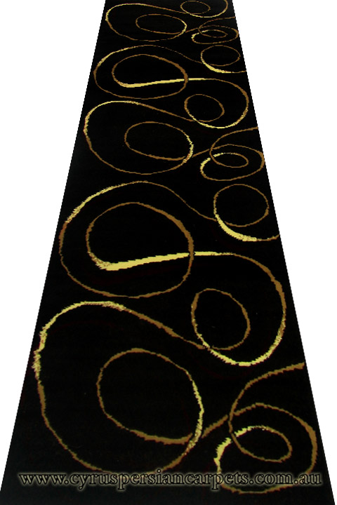 Khalaf Moderna Hallway Runner Rug 603-785K - Click Image to Close