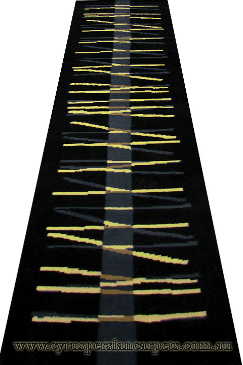 Khalaf Moderna Hallway Runner Rug 860-785B - Click Image to Close