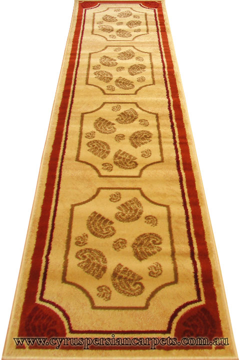 Sahra Hallway Runner Rug 1230-P70 Terra - Click Image to Close