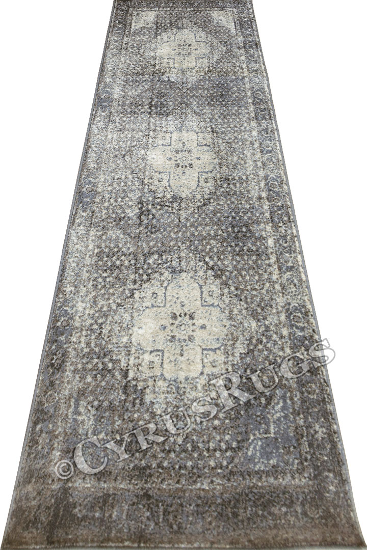 Urban Distressed Hallway Runner Rugs 1338-Y - Click Image to Close