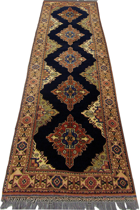 Maltabaf Hand Knotted Wool Hallway Runner Rug - Click Image to Close