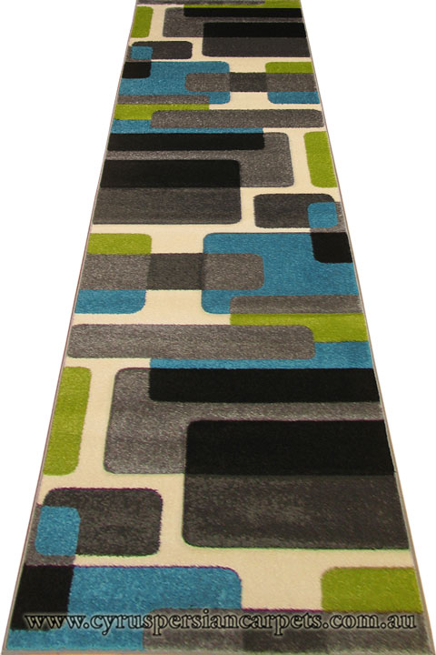 Como Hallway Runner Rug 3469 Gray - Click Image to Close