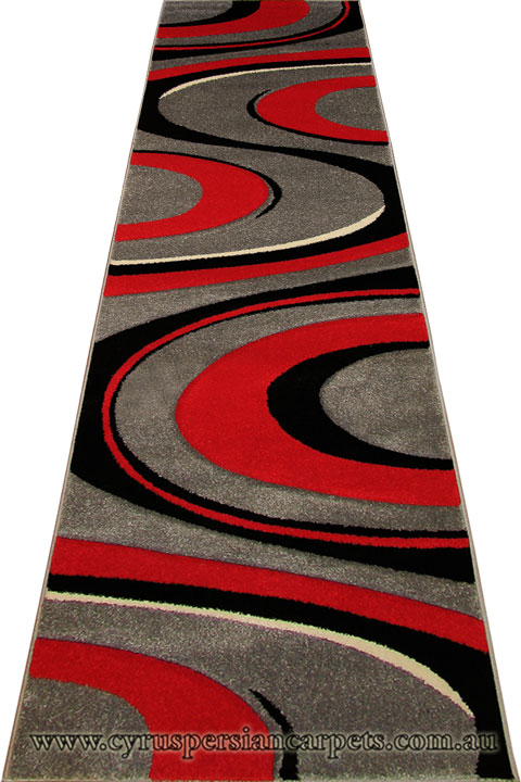 Como Hallway Runner Rug 3842 Gray 01 - Click Image to Close
