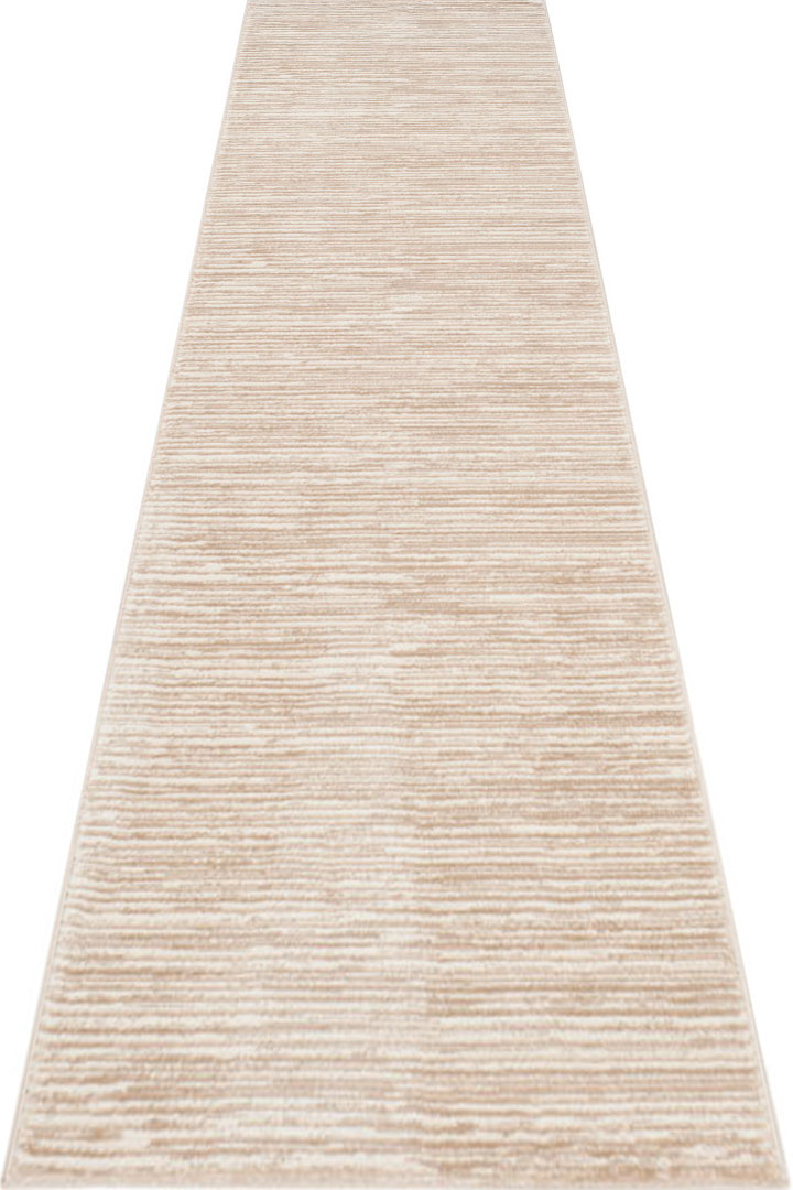 Domenico Modern Hallway Runner Rugs B066A White White - Click Image to Close