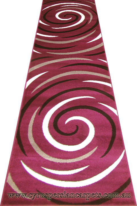 Surf Hallway Runner Rug 2581A-Purple - Click Image to Close