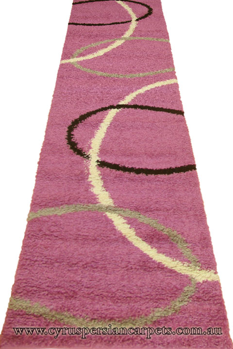 Stella Abstract Shaggy Hallway Runner Rug 1133A-KLI-KLI - Click Image to Close