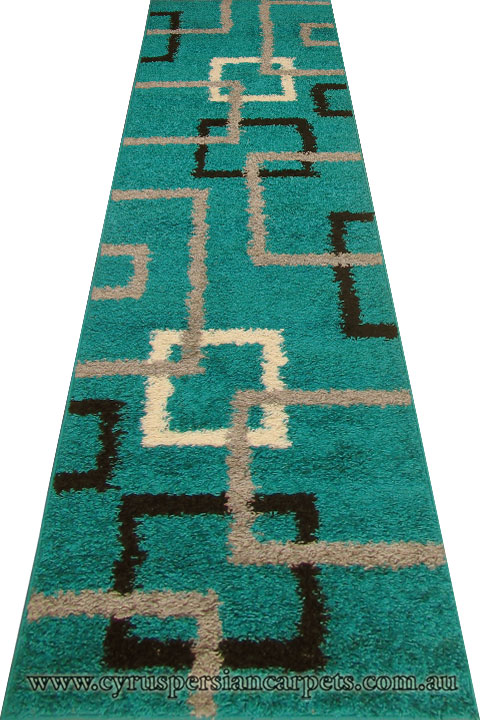 Stella Shaggy Hallway Runner Rug 1134A-TKZ-TKZ - Click Image to Close