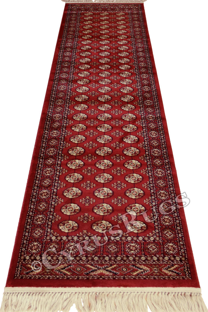 Afghan Traditional Hallway Runner Rugs 1876 Red - Click Image to Close