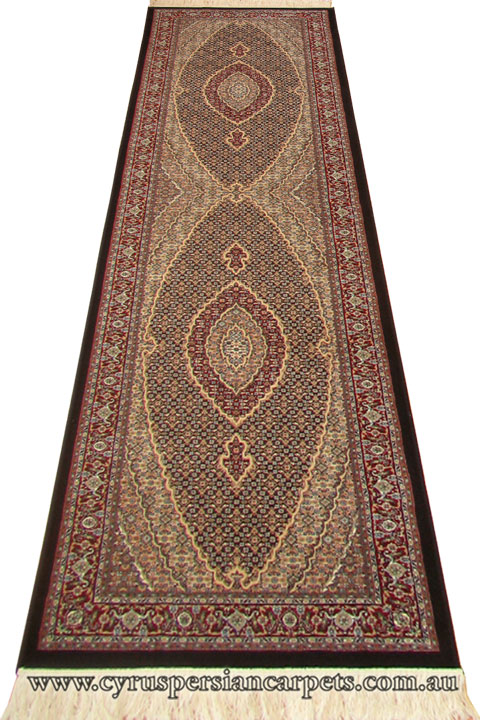 Melbourne Mahi Hallway Runner Rug 87034A D. Blue - Click Image to Close