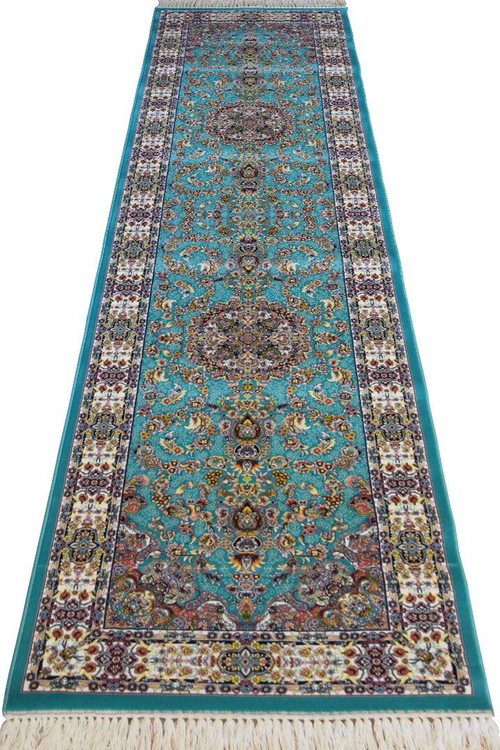 Persico Traditional Hallway Runner Rugs 802001 Blue - Click Image to Close