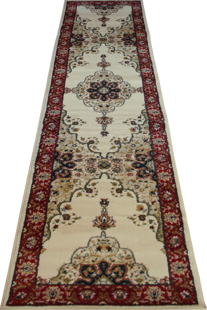 Super Traditional Hallway Runner Rugs 104-W - Click Image to Close
