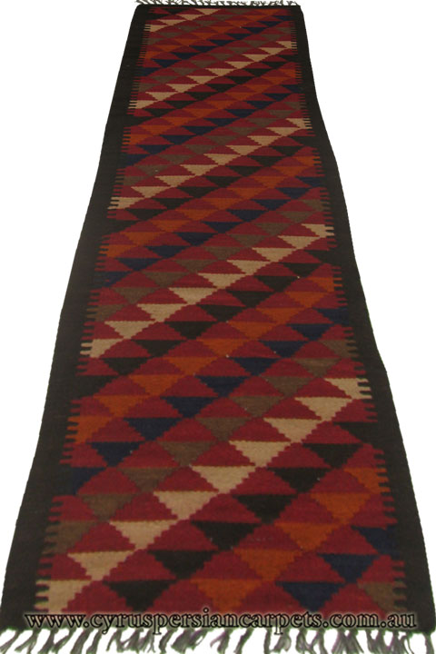 Afghani Hand Woven Wool Kilim (Size 190 x 50cm) - Click Image to Close