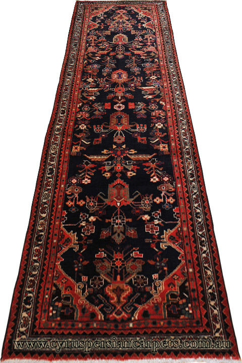 Nahavand Hand Knotted Wool Runner (Size 295 x 108cm) - Click Image to Close