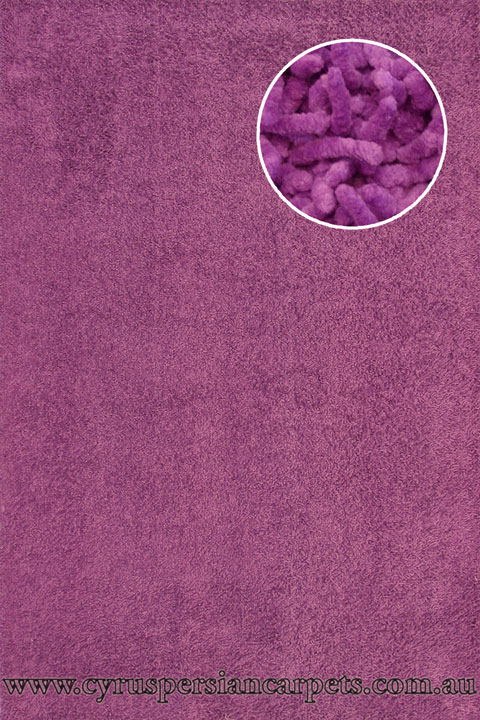 Coral Plain Shaggy Rug 711-N - Click Image to Close