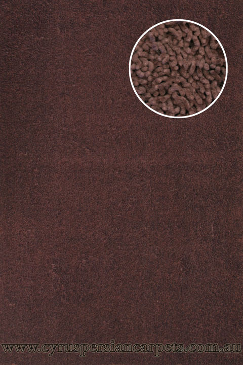 Coral Plain Shaggy Rug 7327-D - Click Image to Close