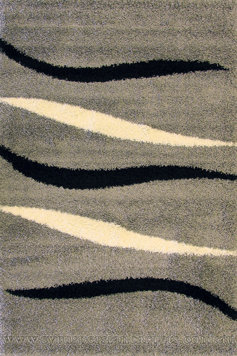 Santa Cruz Modern Shaggy Rug 2140 Grey - Click Image to Close