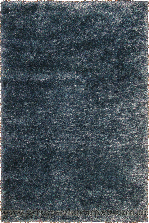 Darwin Plain Shaggy Rug 154 Turkuaz Blue - Click Image to Close