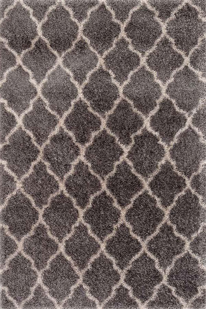 Darwin Trellis Shaggy Rugs 2806A F.Grey F.Bone - Click Image to Close