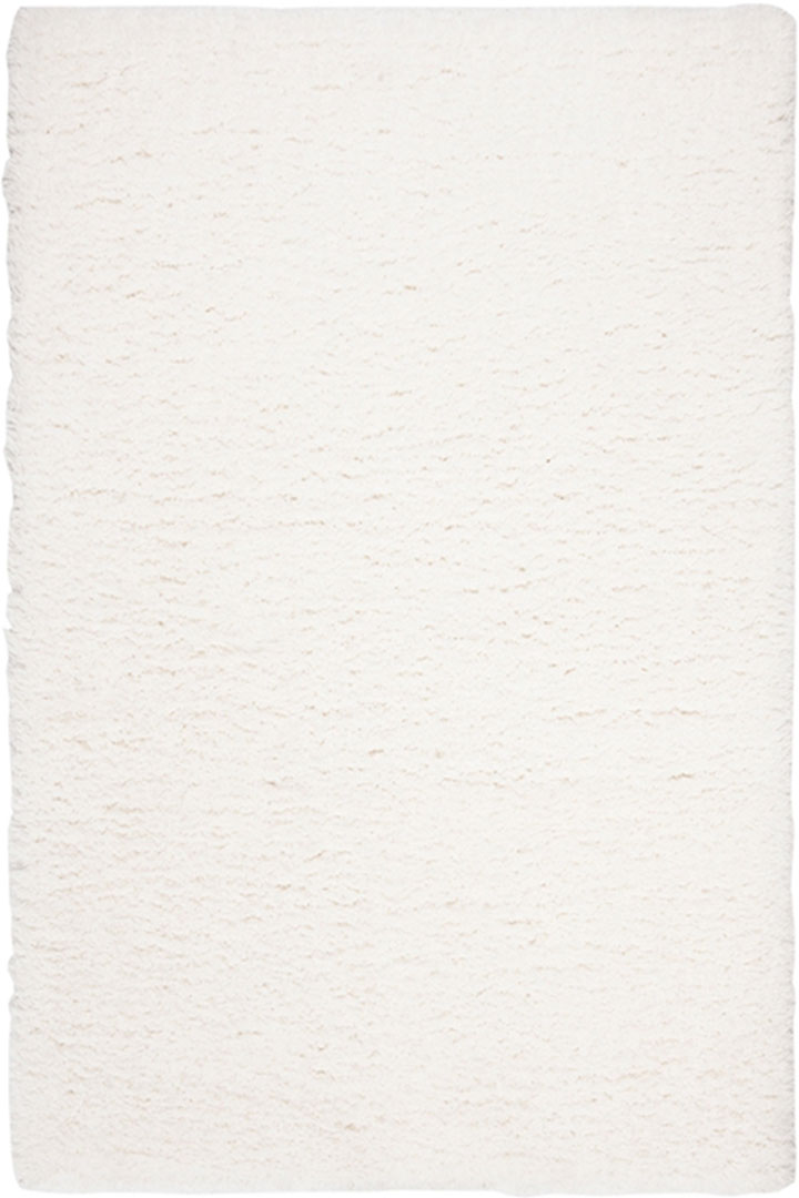 Hudson Plain Shaggy Rugs PC00A Bone Bone - Click Image to Close